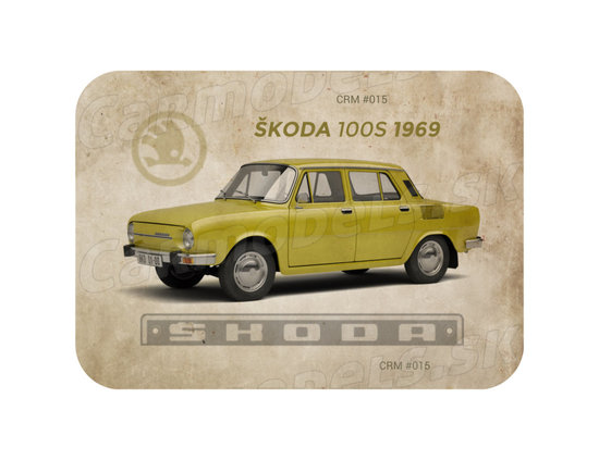 Magnet Skoda 100S (1969) Yellow